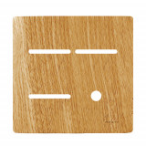 Placa p/ 3 Interrupores + furo 4x4 - Novara Avelã 